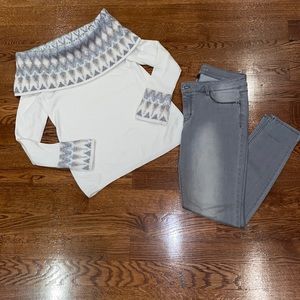 Black House White Market Off the Shoulder Sweater